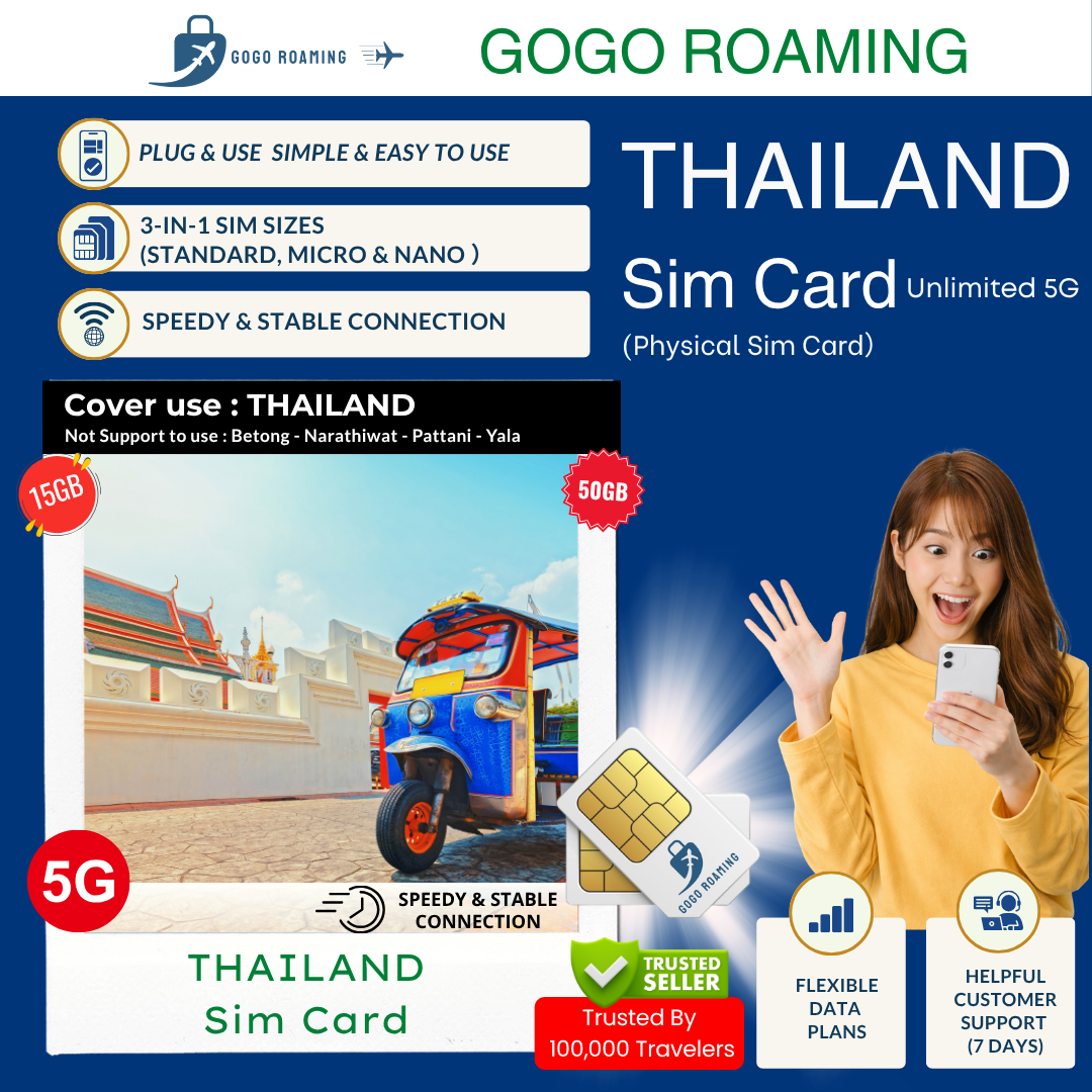 5. New Thailand (True15GB_50GB) Sim 5