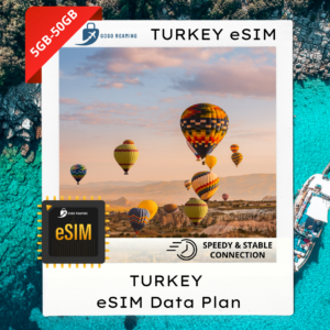 【eSim】Turkey eSIM (5GB-50GB) l Roaming Unlimited Data Travel eSIM