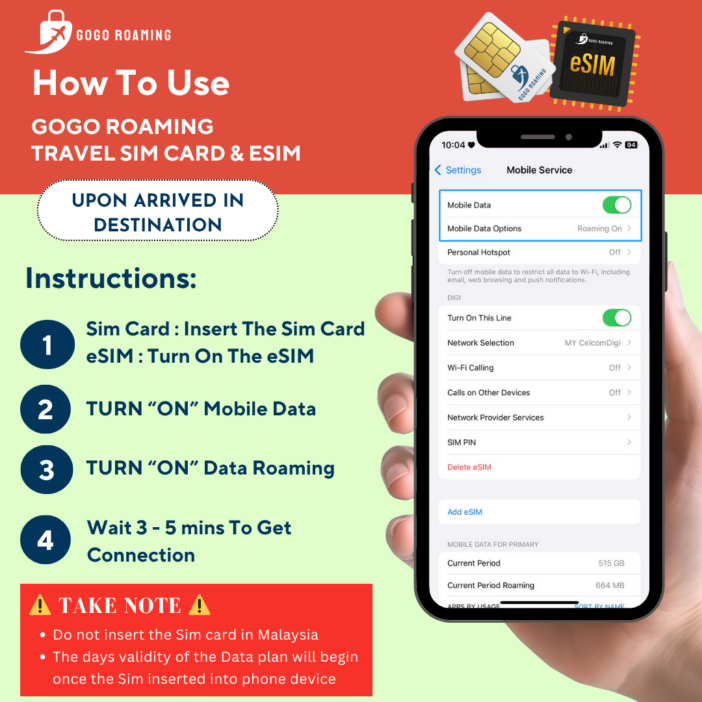 3.0 Steps to use Sim Card & eSIM product feature