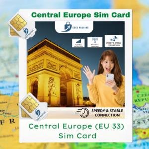Central Europe Sim Card (EU33 I Daily 1GB-3GB)