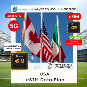 【eSim】USA/Mexico + Canada eSim (AT&T) Local eSIM