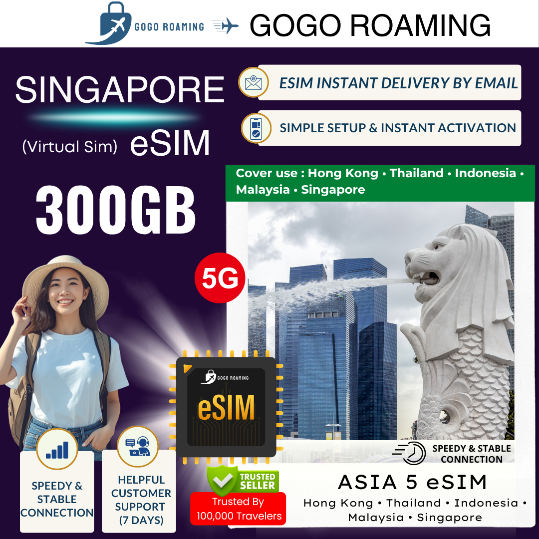 Asia 5 (Tsim) Singapore eSIM 1