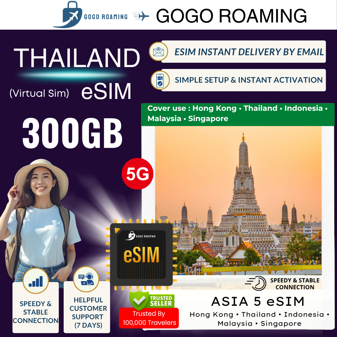 Asia 5 (Tsim) Thailand eSIM 1