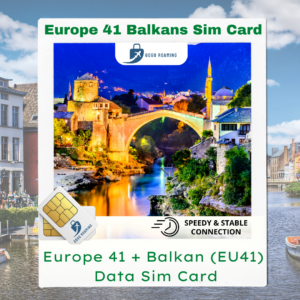 (EU41) Balkan Europe 41 Countries (Daily 1GB - 3GB) Travel Sim Card